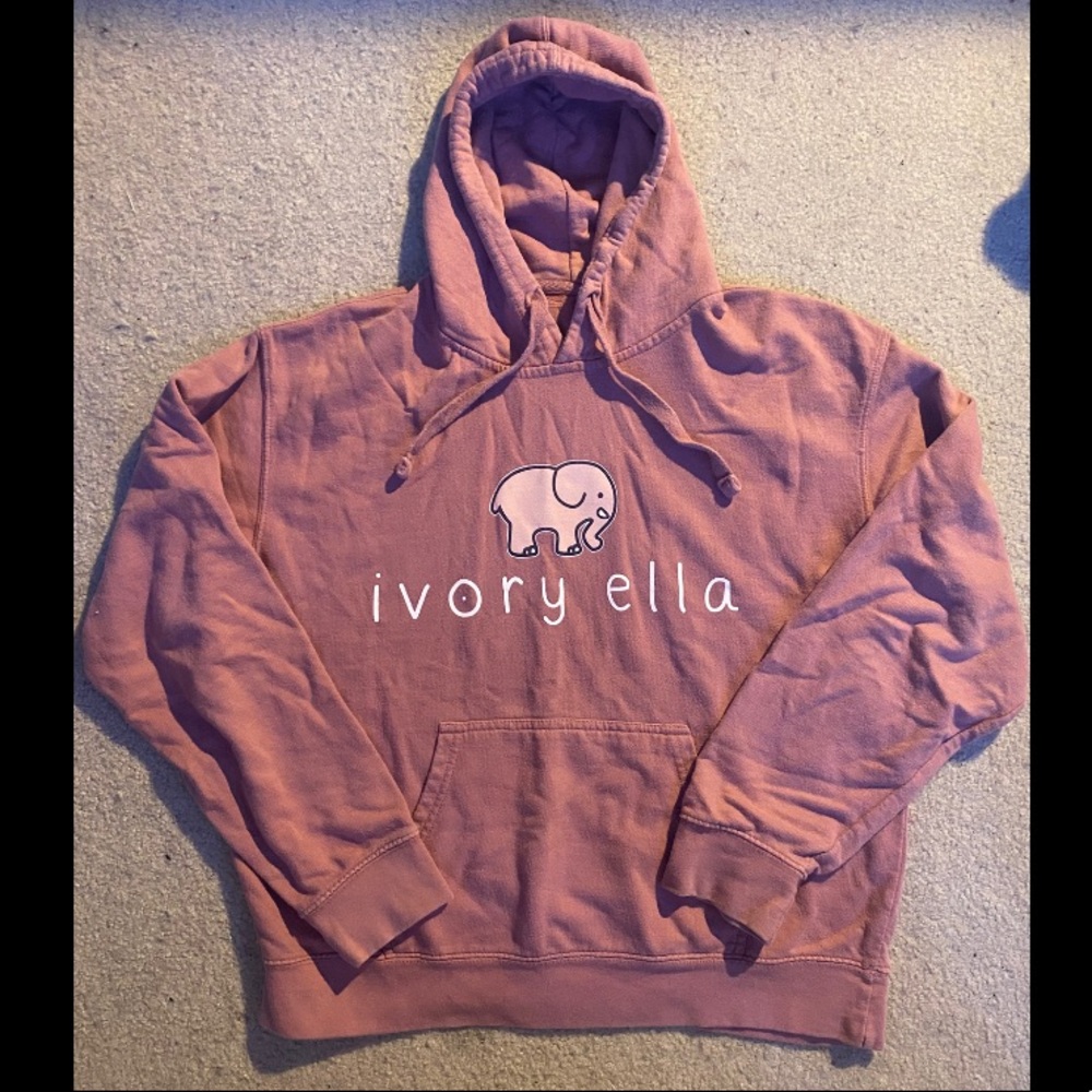 Ivory Ella hoodie, pink, size small